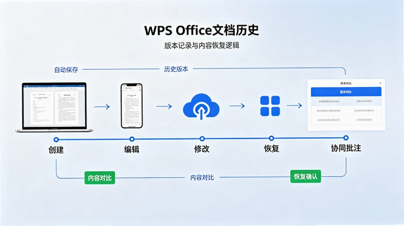 WPS Office�����ص͹��Ĺ��ܣ��ĵ���ʷ�汾�������