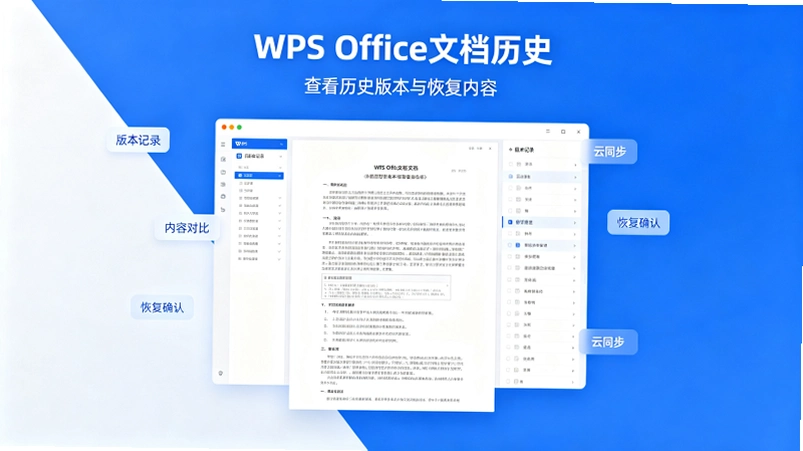 WPS Office�����ص͹��Ĺ��ܣ��ĵ���ʷ�汾�������