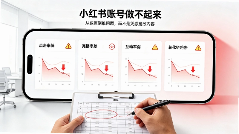 小红书账号做不起来?新手最容易踩的5个坑全部避开 小红书账号做不起来?新手最容易踩的5个坑全部避开