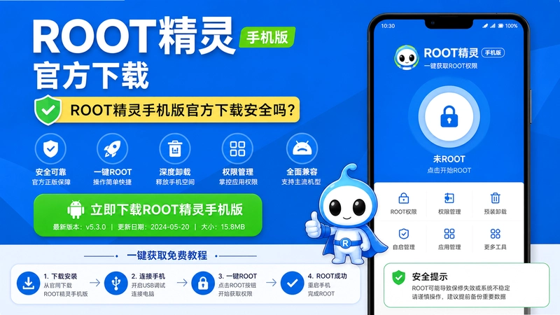 ROOT精灵手机版官方下载,ROOT精灵手机版官方下载安全吗?一键获取免费教程