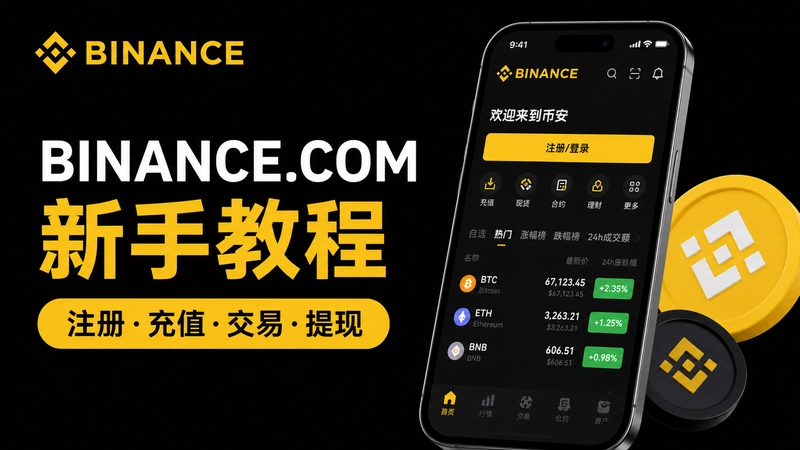 Binance.com�̳̣������������ע�ᵽ����ȫ����