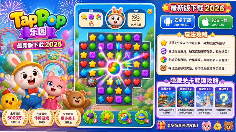 TapPop��԰���°�����2026,�淨���������عؿ�