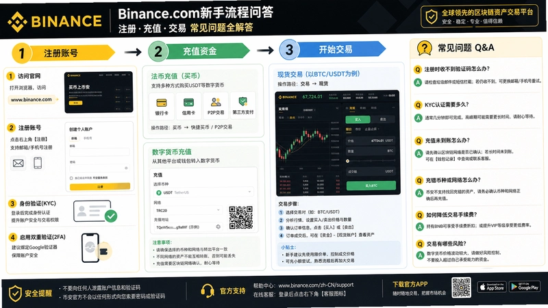binance.com流程,Binance.com新手流程问答:注册充值交易常见问题全解答
