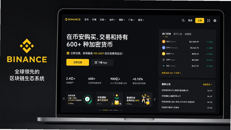 Binance���԰泣���ʴ�����ע��ʹ��ȫ�������