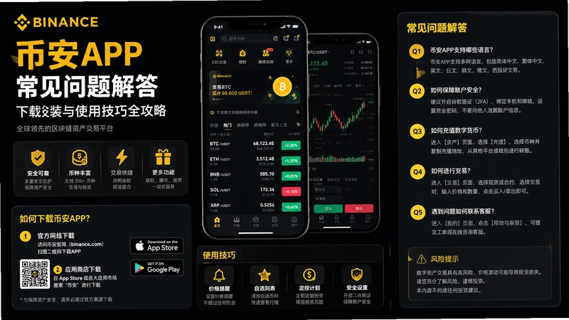 binance.comAPP,币安APP常见问题解答?下载安装与使用技巧全攻略