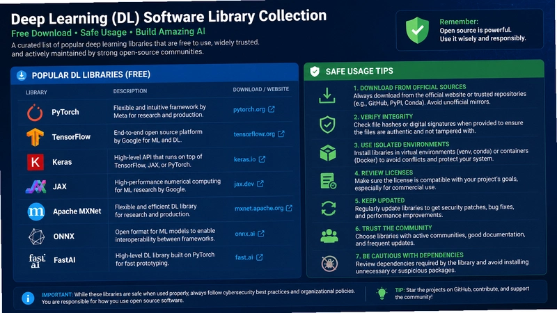 DL software library collection free download, safe usage tips