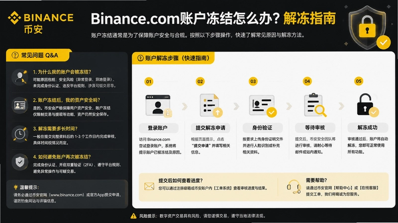 binance.com�ⶳ,Binance.com�˻�������ô�죿���ٽ�𳣼��ʴ𼰽ⶳ����
