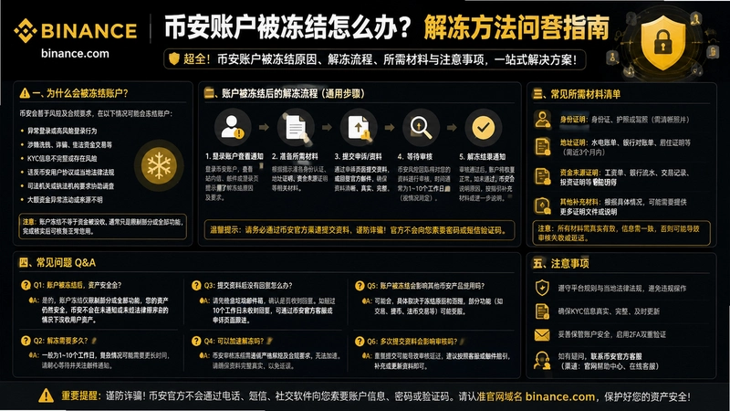 binance.com�ⶳ,��ȫ���Ұ��˻���������ô�죿�ⶳ�����ʴ�ָ��