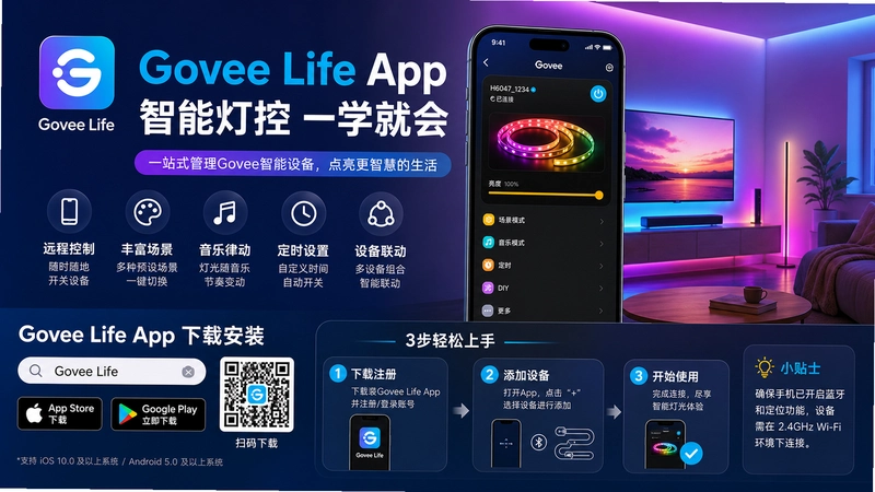 Govee Life App���ذ�װ,Govee Life App��ʲô�����ܵƿ�һѧ�ͻ�