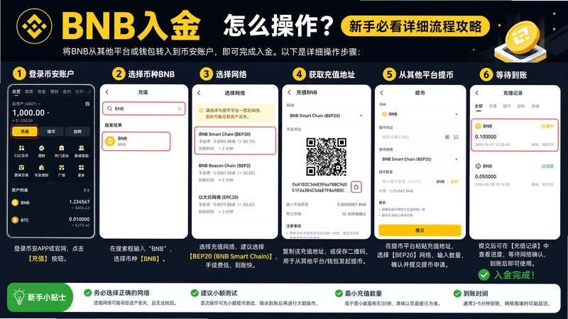 BNB入金,BNB入金怎么操作?新手必看详细流程攻略