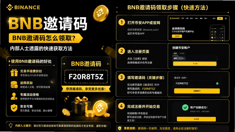 BNB邀请码,BNB邀请码怎么领取?内部人士透露的快速获取方法
