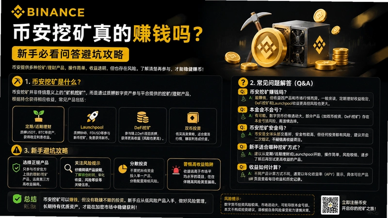 bi an挖矿,币安挖矿真的赚钱吗?新手必看问答避坑攻略