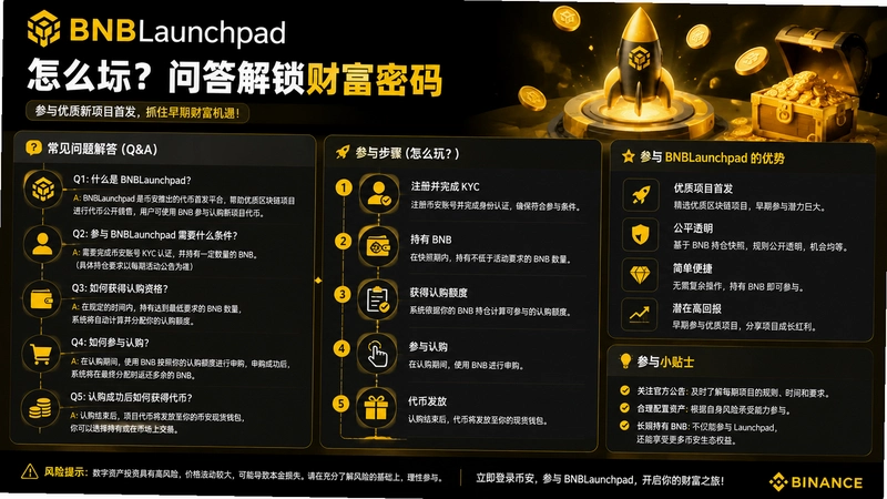 BNBLaunchpad,BNBLaunchpad怎么玩?问答解锁财富密码