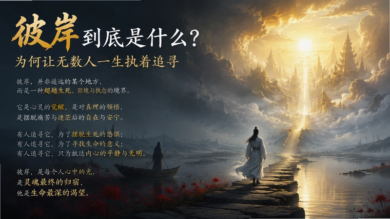 bi an帮助,彼岸到底是什么?为何让无数人一生执着追寻
