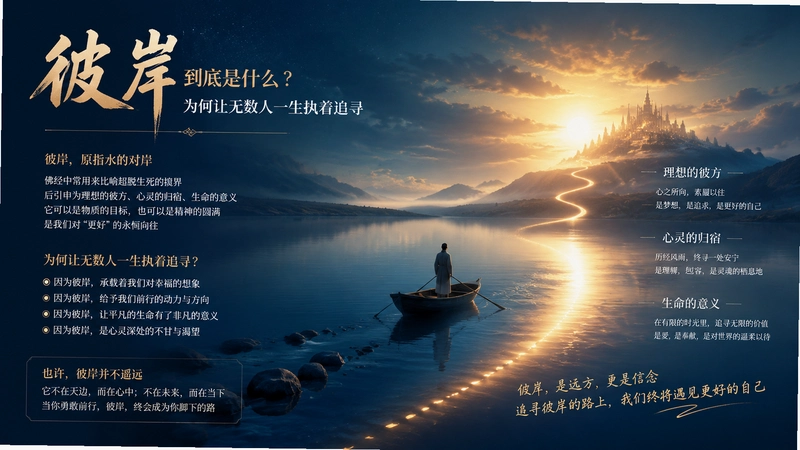 bi an帮助,彼岸到底是什么?为何让无数人一生执着追寻