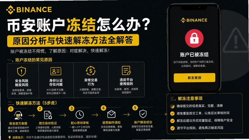 bi an冻结,币安账户冻结怎么办?原因分析与快速解冻方法全解答