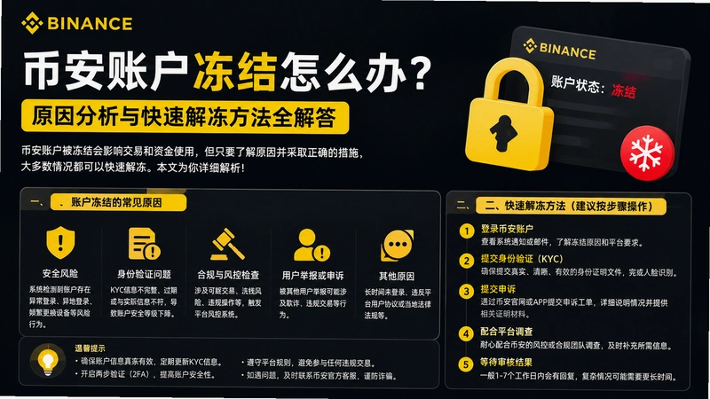bi an冻结,币安账户冻结怎么办?原因分析与快速解冻方法全解答