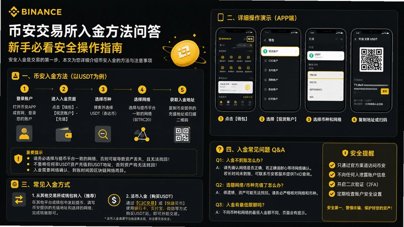 币安交易所入金,币安交易所入金方法问答:新手必看安全操作指南
