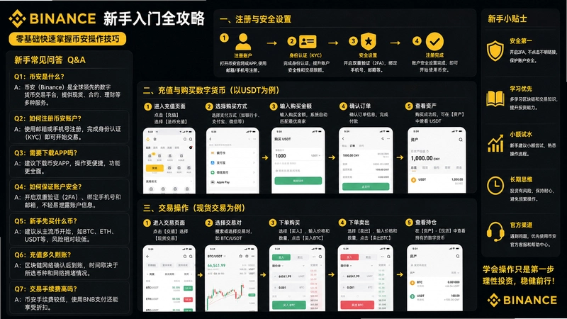 币安交易所操作,币安交易所操作怎么学?新手零基础问答快速掌握技巧