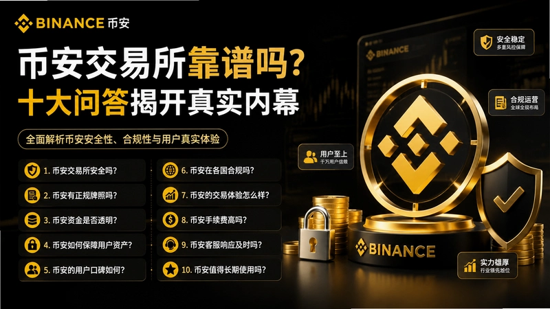 币安交易所靠谱,币安交易所靠谱吗?十大问答揭开真实内幕