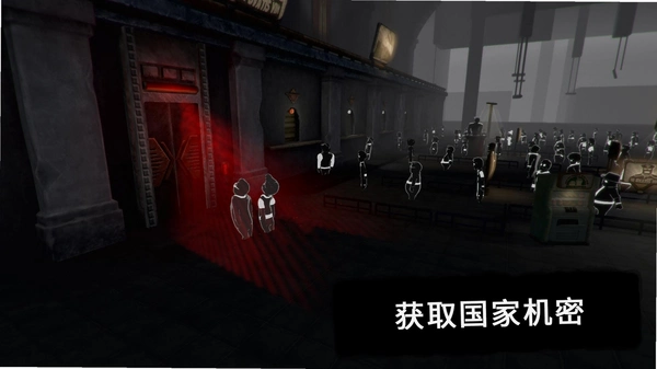 旁观者2(Beholder 2) 游戏画面截图,展示办公桌和走廊场景