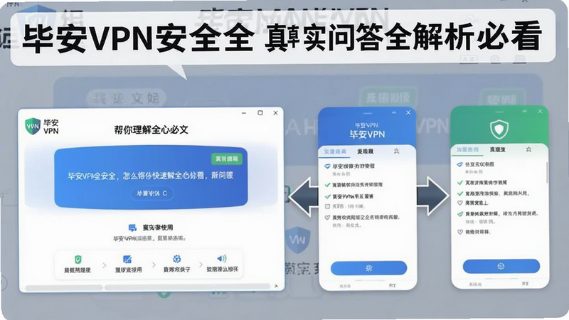 �ϰ�VPN��ȫ����ô�� ��ʵ�ʴ�ȫ�����ؿ�������ͼչʾ�˱ϰ�VPN�Ľ����ʹ�����̣������������ȫ�ĺ��ġ�
