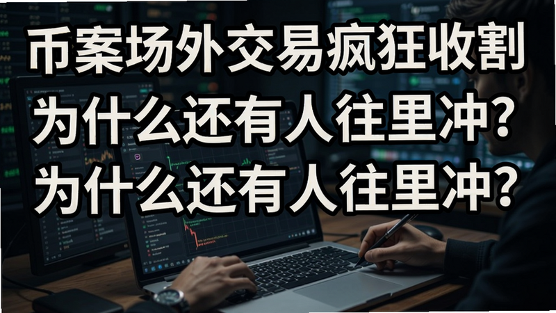 关键词必须包含 币案场外交易疯狂收割,为什么还有人往里冲?真相揭秘,文字可概括整篇文章全部内容,用于搜索配图