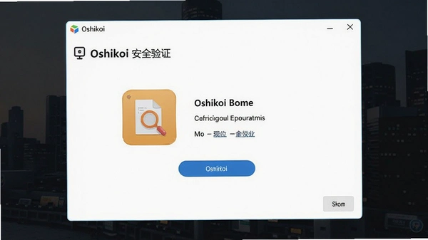 Oshikoi安装包安全验证界面