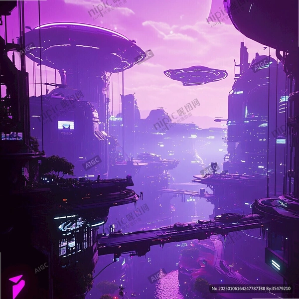 流浪星球赛博朋克城市