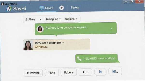 SayHi语言交换聊天界面截图