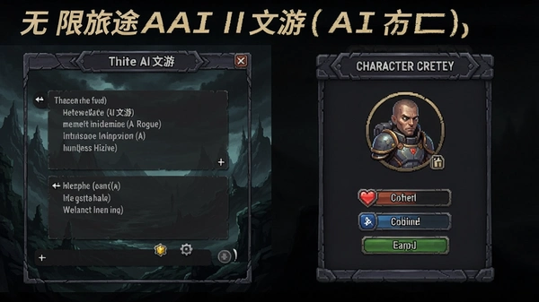 ������;AI����(AI Rogue)�ٷ���ʵ���ͼ��չʾ�Ի�����ͽ�ɫ����ҳ��