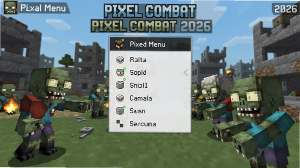 ����ս����ʬͻϮ���ò˵����°�2026(Pixel Combat)��Ϸ�������˵�����
