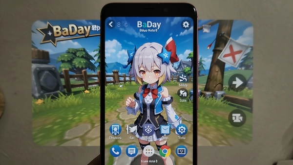 ����Note8����BaDay��������ͬ�˶�����Ϸ�����Ƚ�ͼ,����:�ֻ���Ļ��ʾ��Ϸ������,����:�ֻ�����,�Ű�:����ȫ��,���:ʵ��,ϸ��:����ͼ������,����:720p,�ɾ��޶���Ԫ��