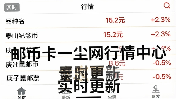 ���壺�ʱҿ�һ�����ֻ�����������ͼ�����֣���Ļ�Ϸ���ʾ�����顱���������м�ΪƷ���б��������ơ����¼ۡ��ǵ��������ײ�Ϊ���������Ű棺�б��������У�ÿ����ǳɫ�ָ��ߡ������ʵUI��񣬱�����ɫ�����ֺ�ɫ�Ӻ�ɫ�ǵ���ϸ�ڣ��б��пɼ���̩ɽ����ҡ����¼�15.2Ԫ����+2.3%������������Ʊ�����¼�8.6Ԫ����-0.5%����Ļ���Ͻ��С�ʵʱ����ǩ�����ʣ�����1080P���ɾ��޶���Ԫ�ء�ͼƬ�д����֣����ʱҿ�һ�����������ġ���ʵʱ���¡���