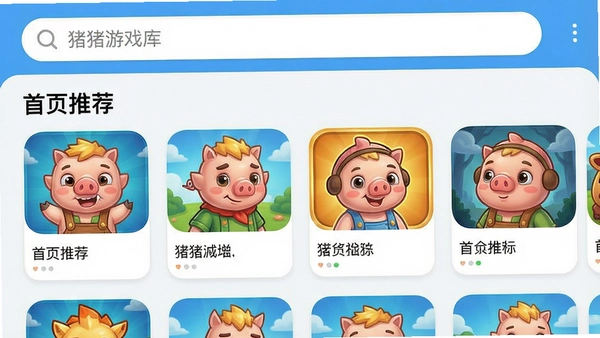 ������Ϸ��APP�������ͼ��չʾ��ҳ�Ƽ���Ϸ�б����ɾ�����񣬶���������ͻ��������ǳɫ�����������������޶���Ԫ�أ����ֱ�ע����ҳ�Ƽ���