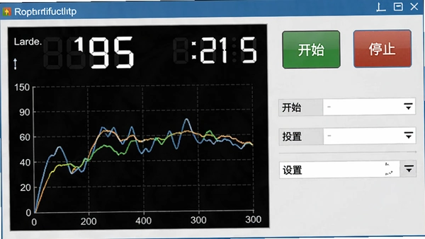 ���������������������棬�����ʾʵʱ��ֵ�����붯̬���ߣ��Ҳ��п�ʼ/ֹͣ��ť������ѡ�������������������������