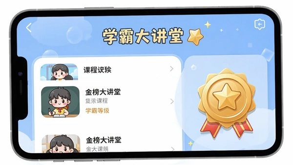 ѧ����APPѧϰ����Ԥ��ͼ��չʾ�����ÿγ��б���ѧ�Եȼ�ѫ�£���������ˬ������Ϊǳ��ɫ��ͼ�꿨ͨ�������������