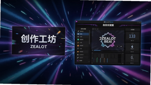 ZEALOT BEAT��Ϸ������Ԥ����չʾ��������������ں��Զ�������༭���ڣ�����Ϊ��̬�޺��Ч