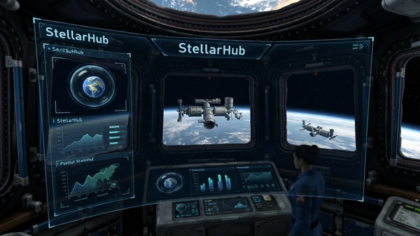 �ռ�վģ��StellarHub ���н��� Ԥ��ͼ