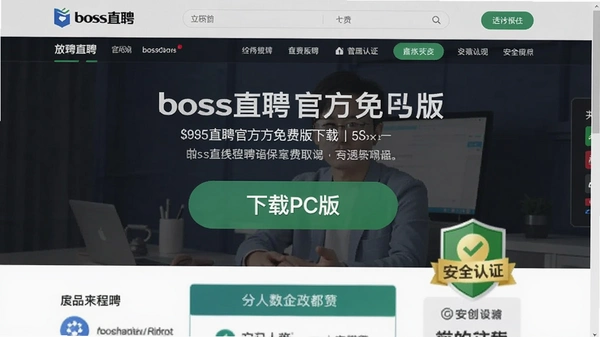 bossֱƸ�ٷ���Ѱ����ؽ���Ԥ��ͼ��չʾ������ҳ�ġ�����PC�桱��ť����ȫ��֤��ʶ����������������