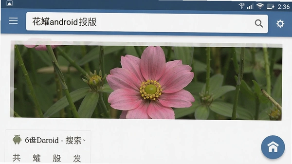 花瓣安卓版搜索页面截图