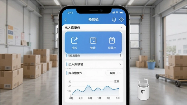简单进销存库存管理APP出入库操作界面预览图
