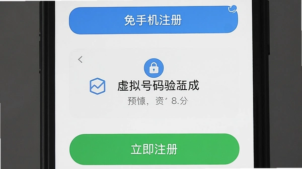 �ֻ����ע������App�Ĳ������棬������ʾ�����ֻ�ע�ᡱѡ��м����������������ʾ���·��С�����ע�ᡱ��ť������ɾ������룬ͻ����˽�����Ͱ�ȫ��֤ͼ�ꡣ