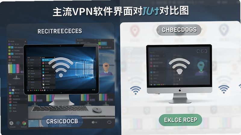 主流VPN软件界面对比图