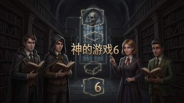 神的游戏6人 图书馆谜题界面