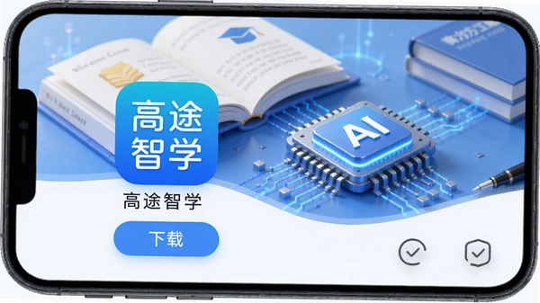 ��;��ѧapp�ٷ����ؽ��棬�ֻ���Ļ��ʾ����;��ѧ��Ӧ��ͼ�꼰�����ء���ť������Ϊ���½�������鱾��AIоƬԪ�ؽ�ϣ�������ɫ����ɫ��ͻ������ѧϰ��ٷ����档