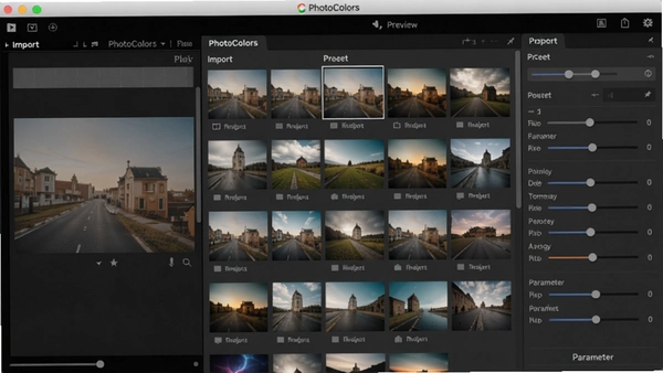 PhotoColors��ɫ��������Ԥ�������Ϊ������壬�Ҳ���ʾԤ����������������