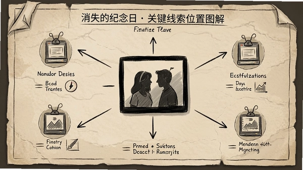消失的纪念日关键线索位置图解