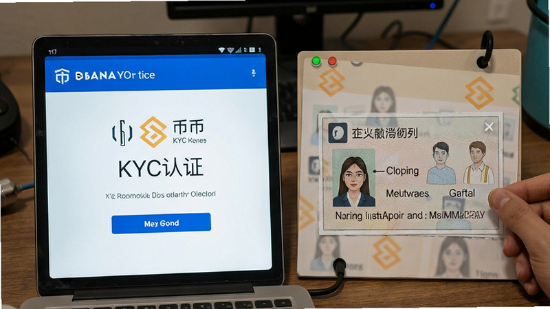 币安KYC认证界面与证件示例