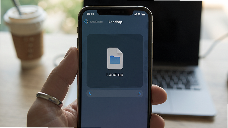 手机端Landrop发送文件界面预览图
